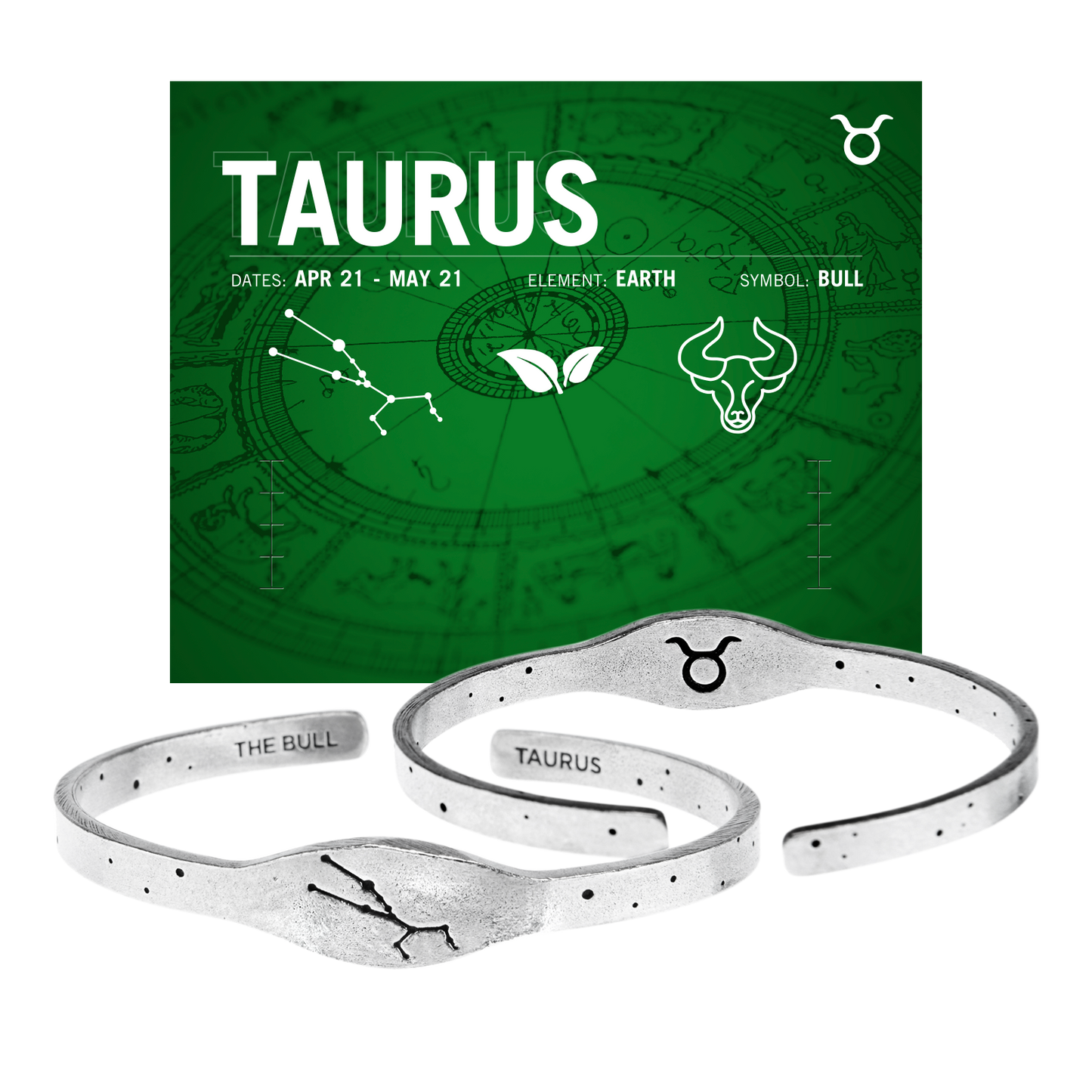 Zodiac Cuff Bracelet - Taurus