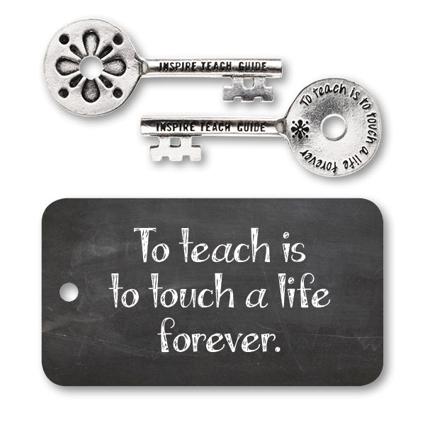 Teacher Key Charm with backer card