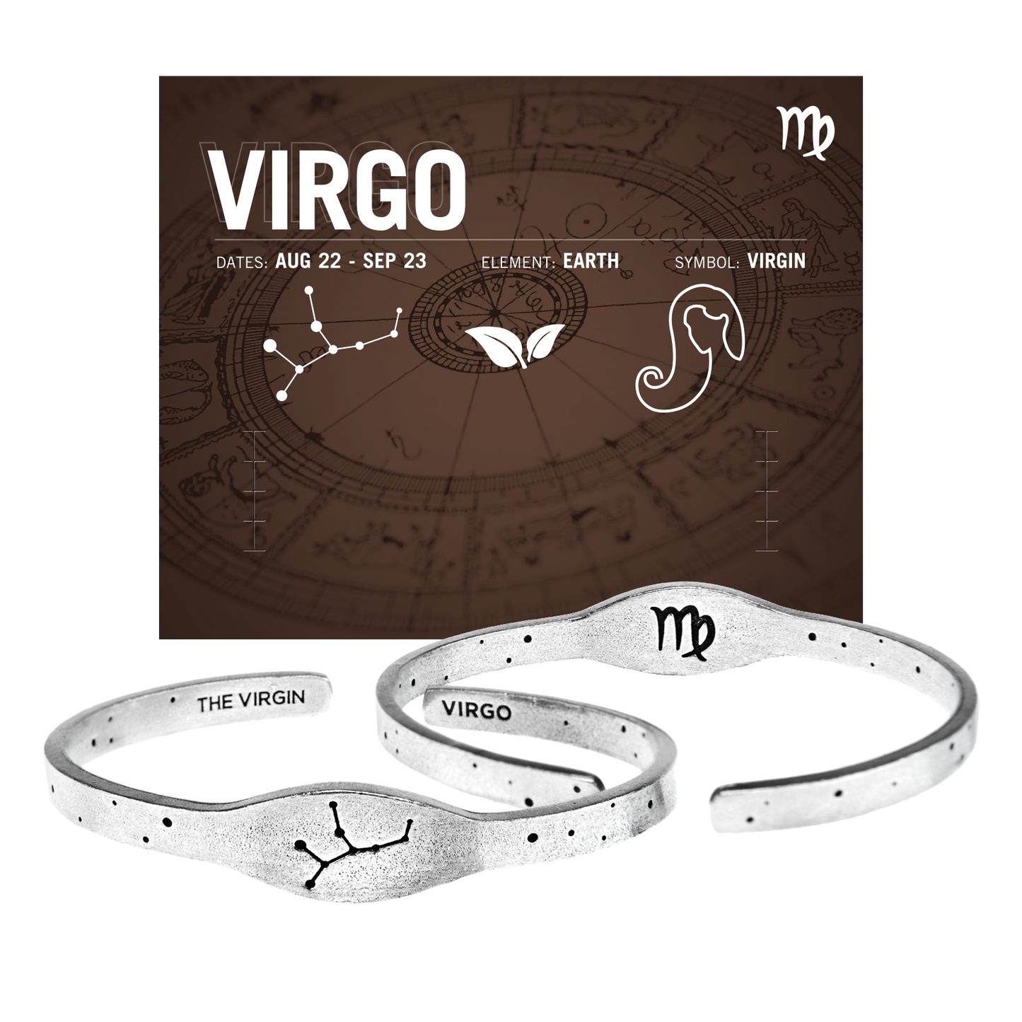 Zodiac Cuff Bracelet - Virgo