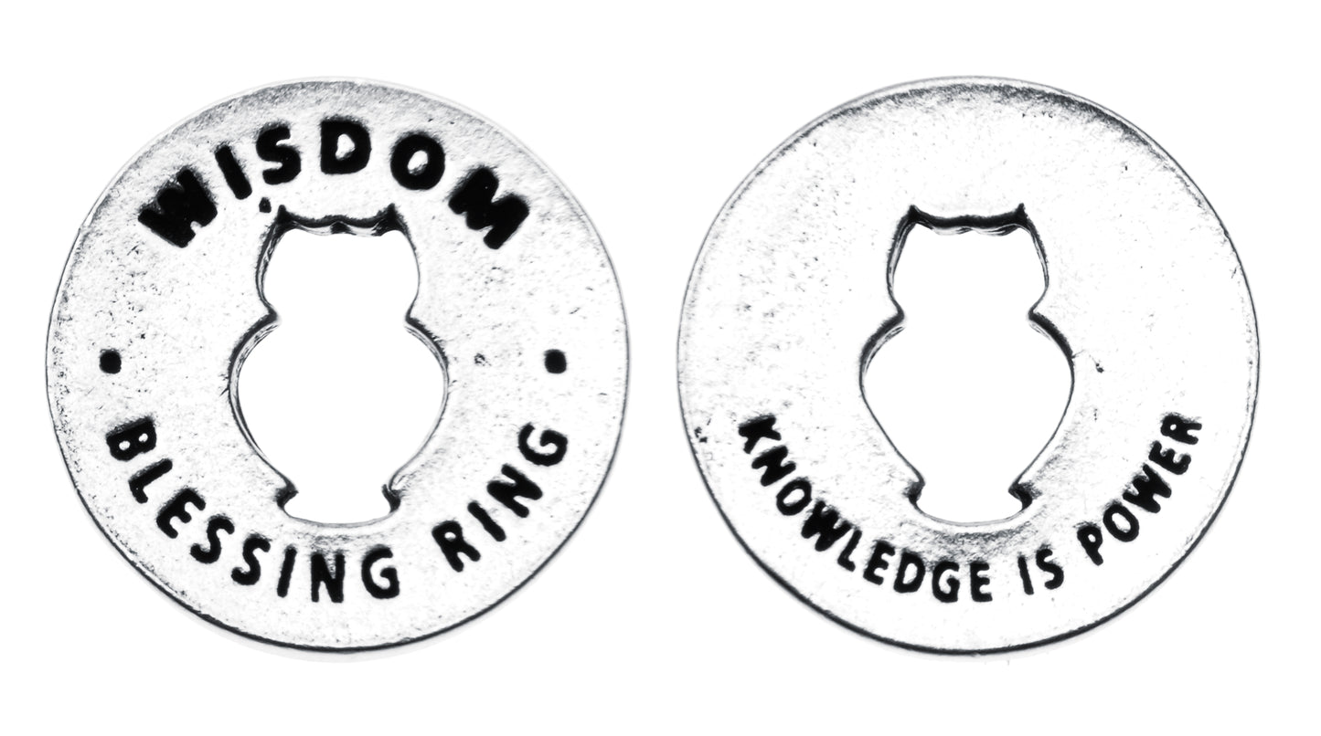 Wisdom Blessing Ring front and back