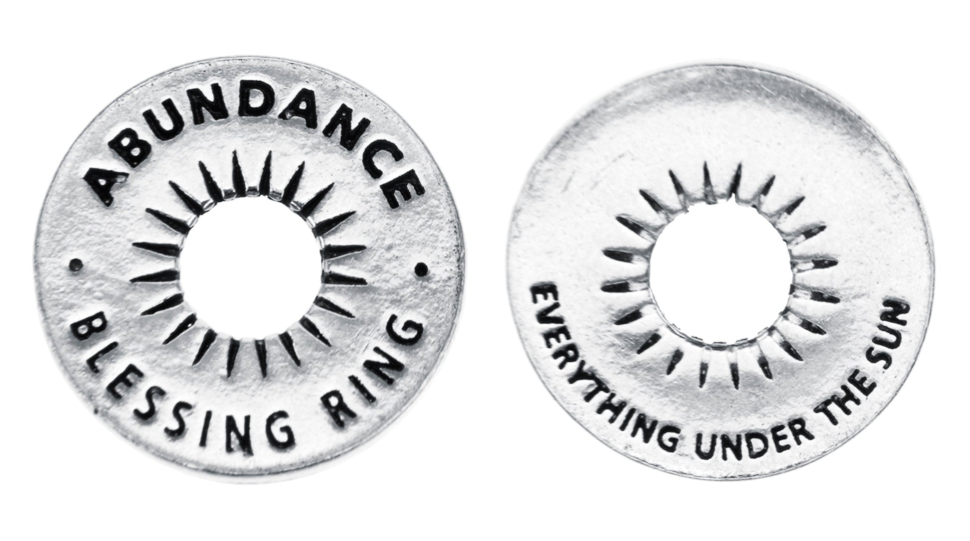 Abundance Blessing Ring front and back