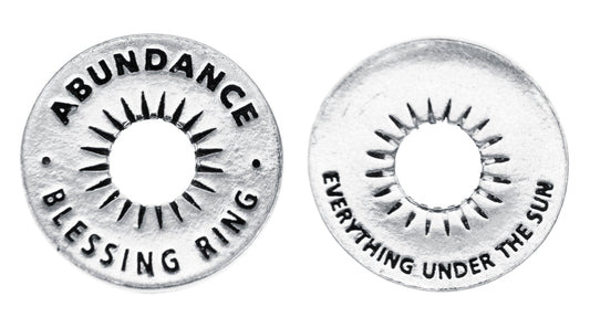 Abundance Blessing Ring front and back