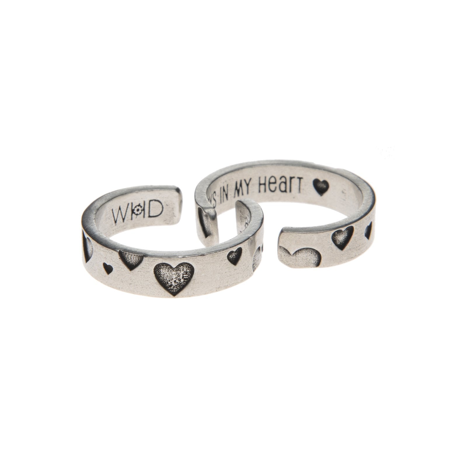 Always in my heart Inspire Ring front and back