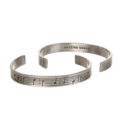 Amazing Grace Hymn Quotable Cuff Bracelet