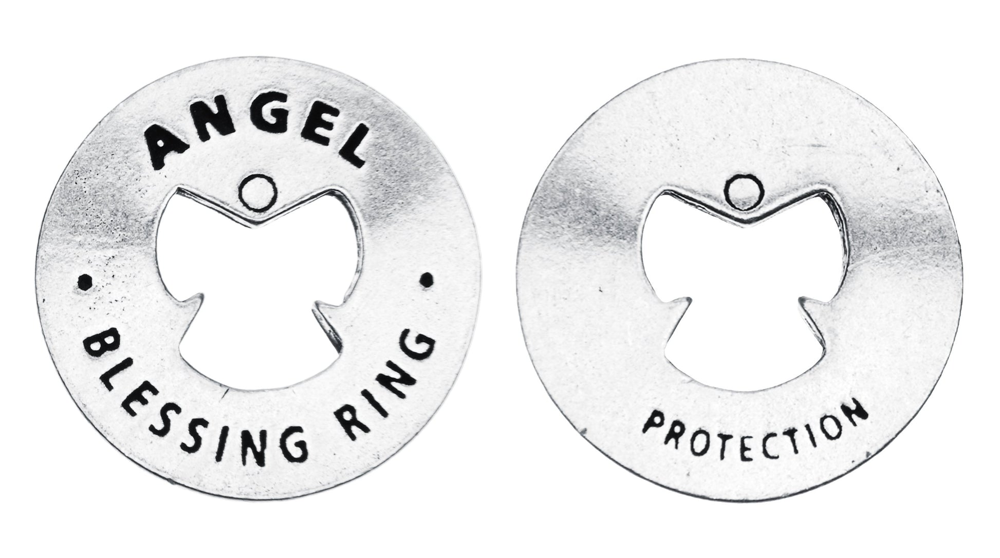Angel Blessing Ring front and back