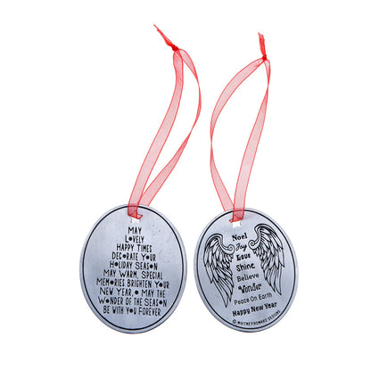 Angel Holiday Ornament front and back