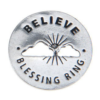 Believe Blessing Ring (on back - miracles happen) - Whitney Howard Designs