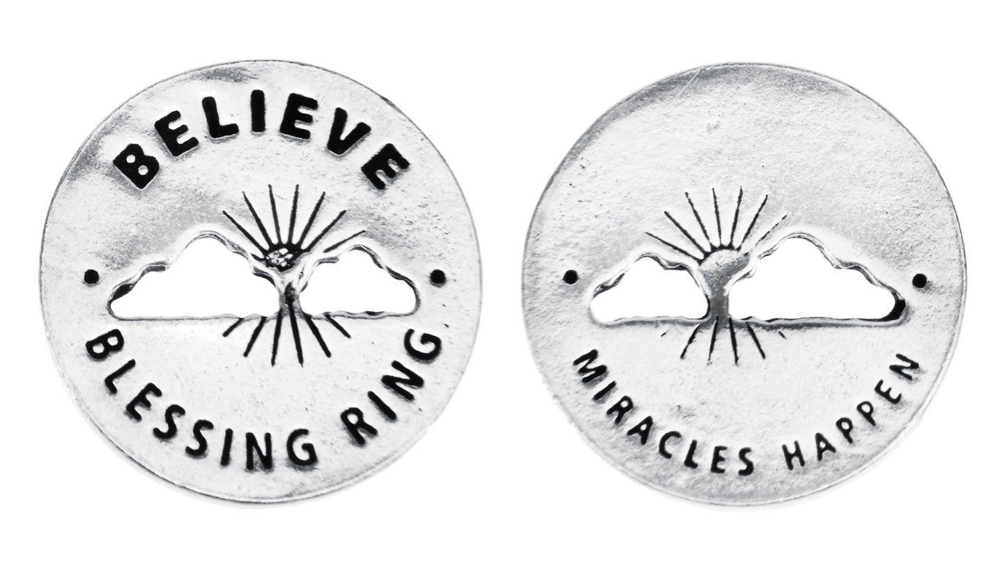 Believe Blessing Ring front and back