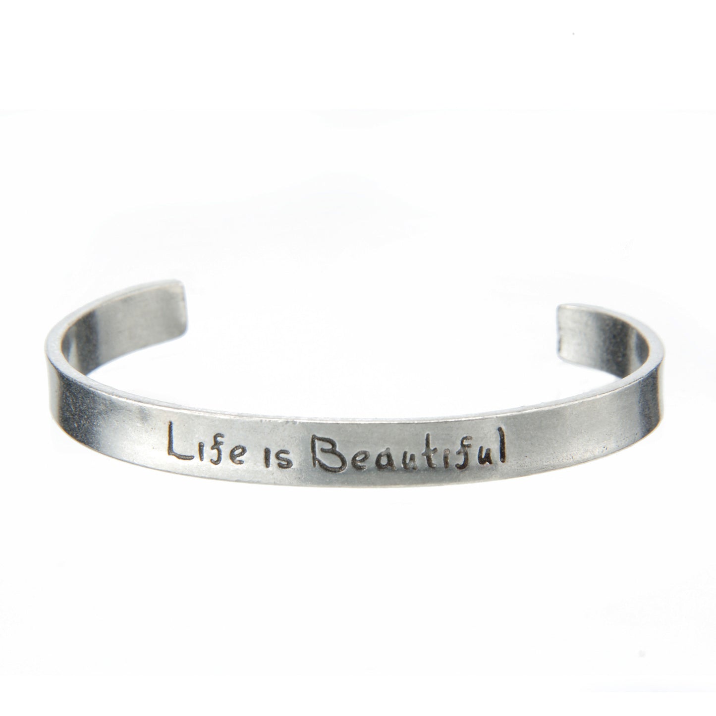 Life Is Beautiful Quotable Cuff Bracelet