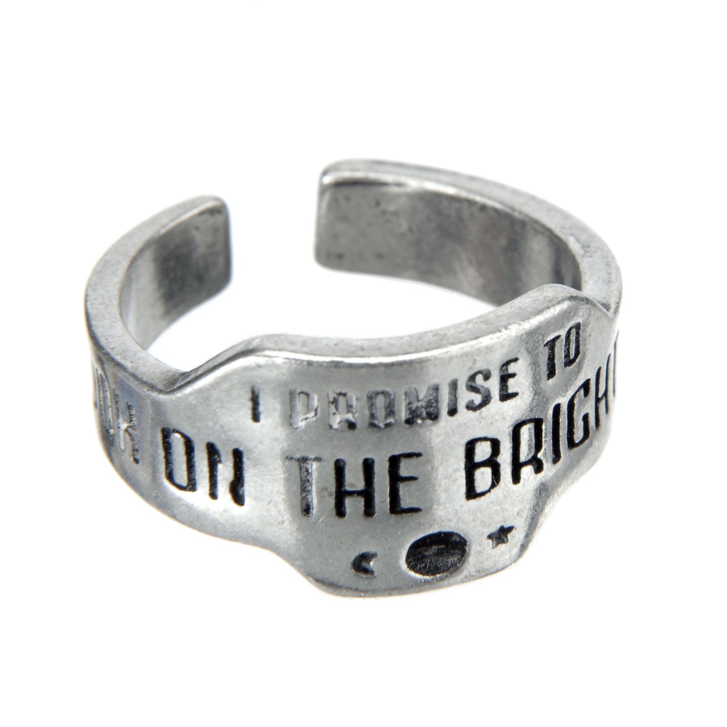 Look On The Bright Side Promise Ring side view 2