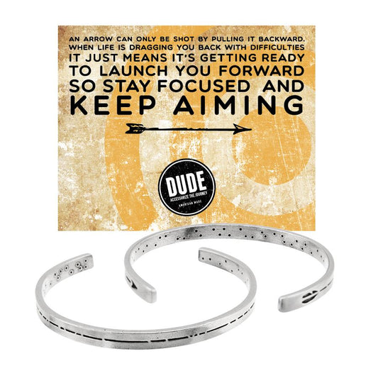 Arrow DUDE Cuff Bracelet with backer card