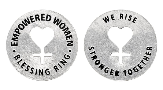 Empowered Women Blessing Ring front and back
