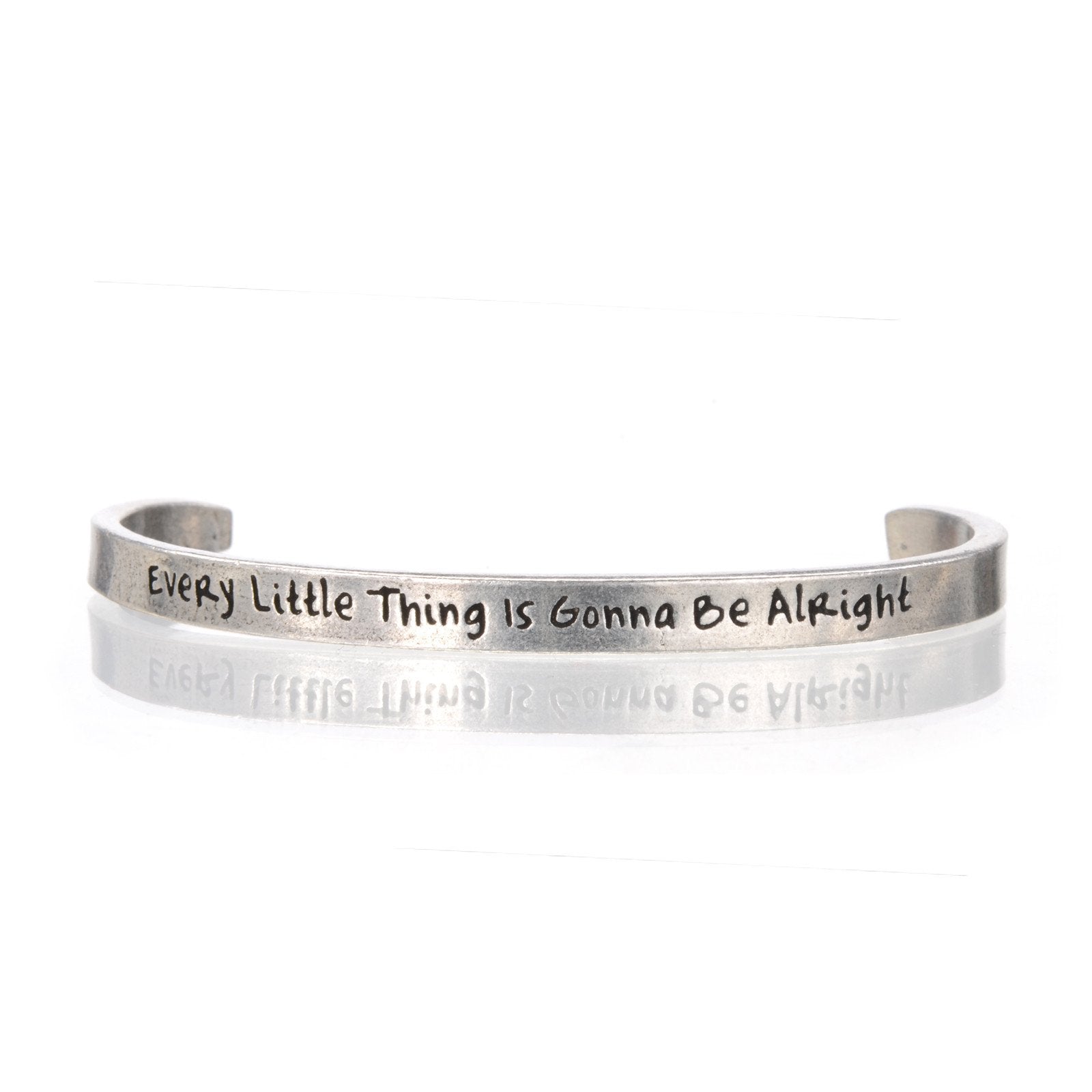 Every Little Thing is Gonna Be Alright Quotable Cuff Bracelet