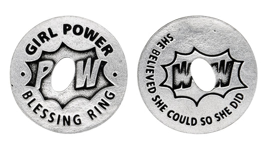 Girl Power Blessing Ring front and back