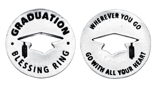 Graduation Blessing Ring front and back