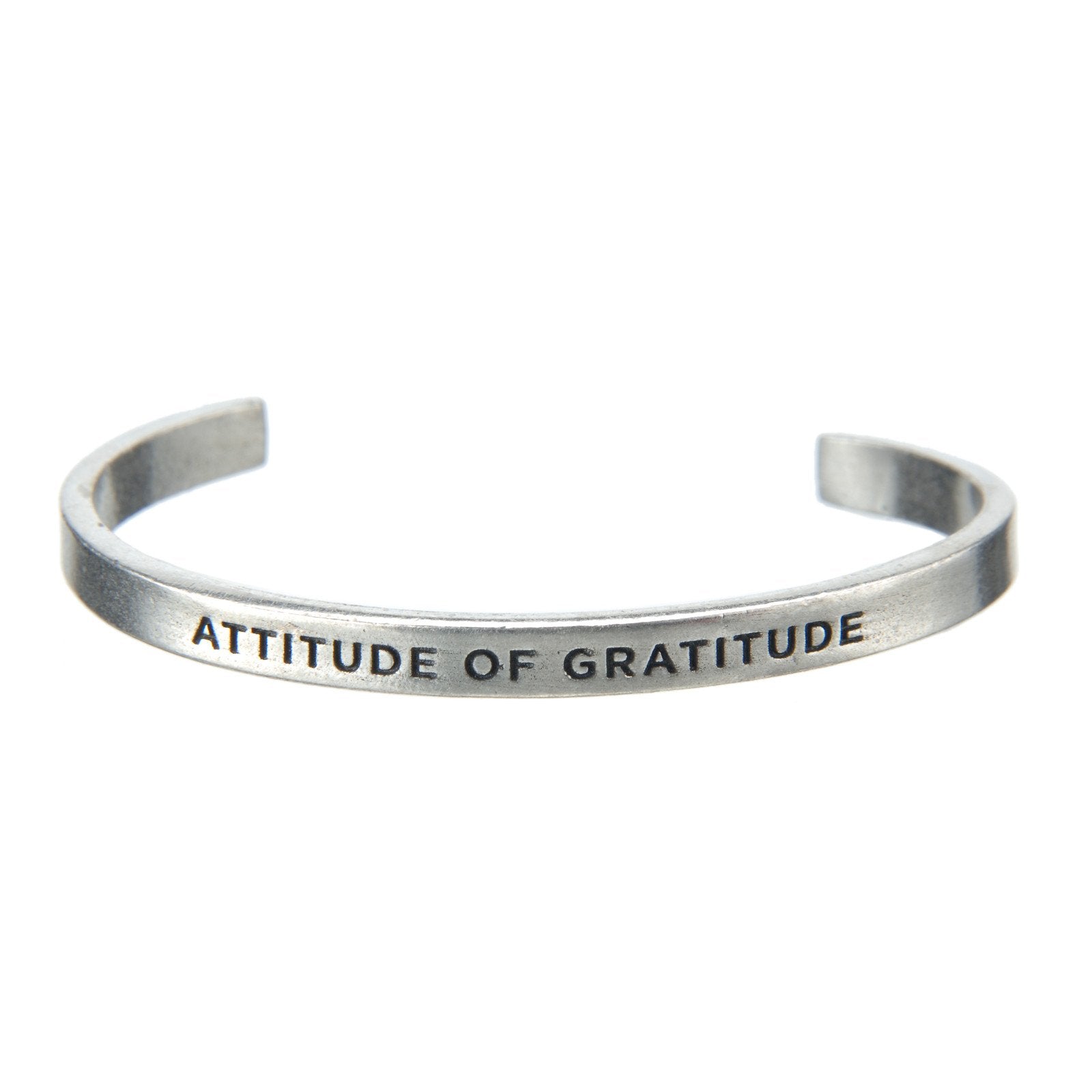 Attitude of Gratitude Quotable Cuff Bracelet
