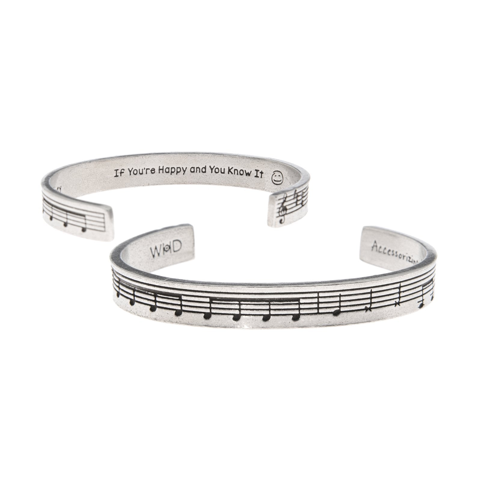 If You're Happy and You Know It Quotable Cuff Bracelet