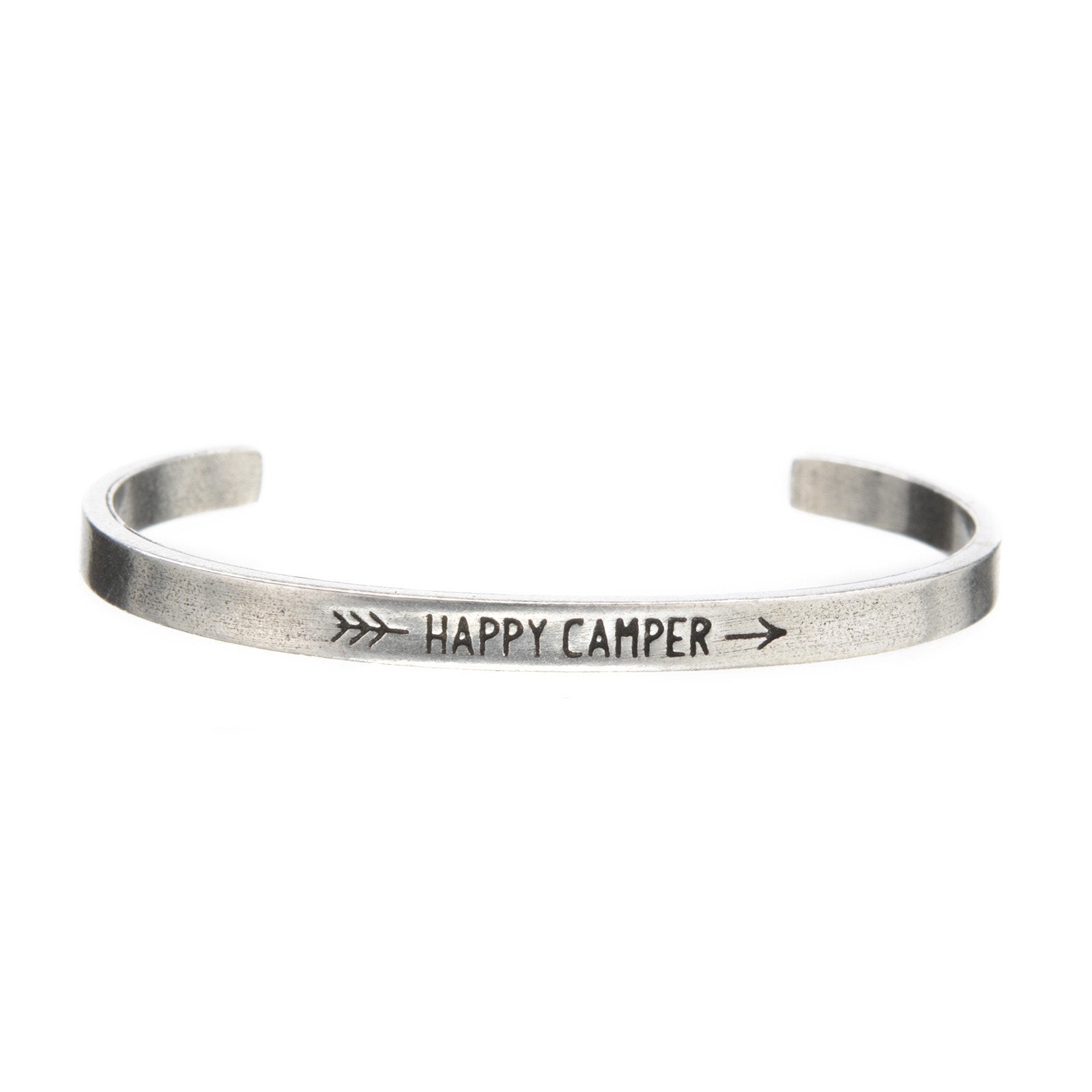 Happy Camper Quotable Cuff Bracelet