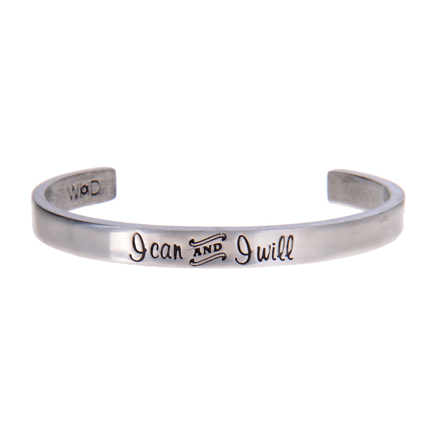 I Can and I Will Quotable Cuff Bracelet