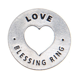 Love Blessing Ring front (on back - always in my heart)
