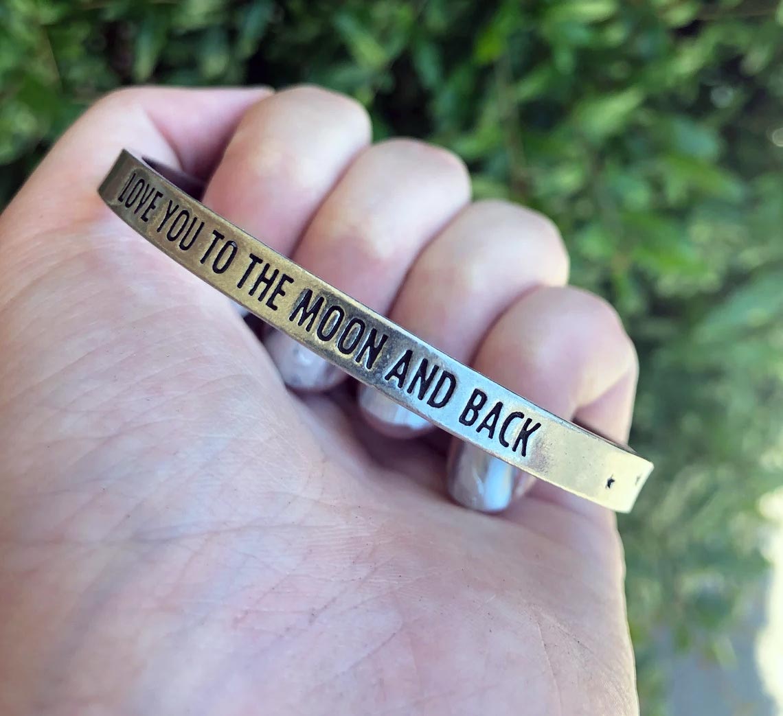 Holding Love You to the Moon and Back Bracelet