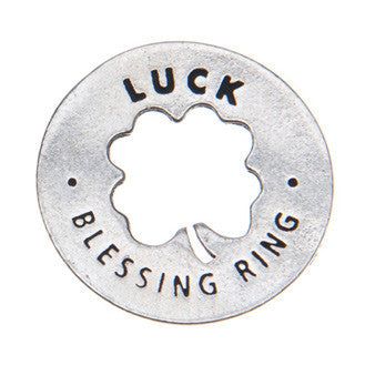 Luck Blessing Ring front (on back - good fortune)