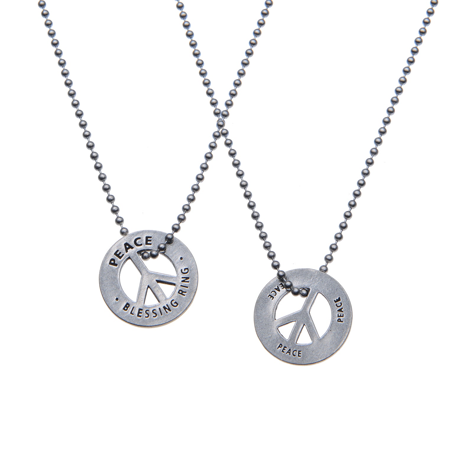 Peace Blessing Rings on a necklace