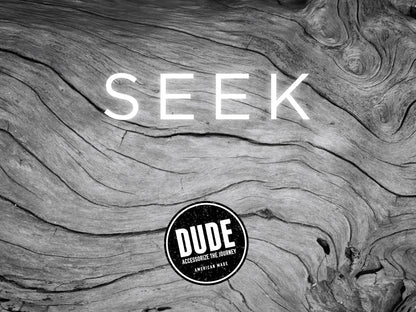 Seek DUDE Cuff Bracelet backer card