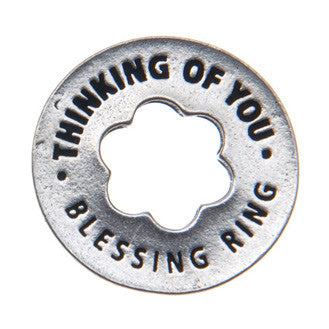 Thinking Of You Blessing Ring front (on back - always)