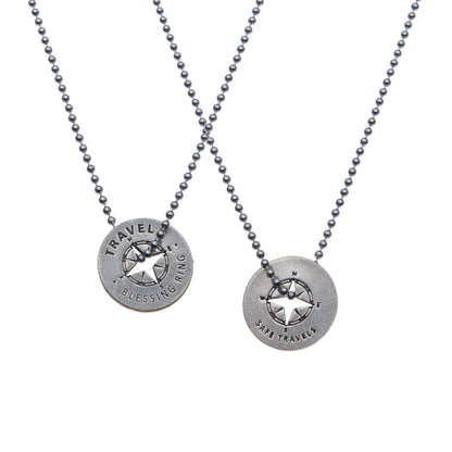 Travel Blessing Rings on a necklace