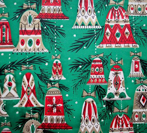 1950's Christmas Paper  Vintage christmas wrapping paper, Vintage